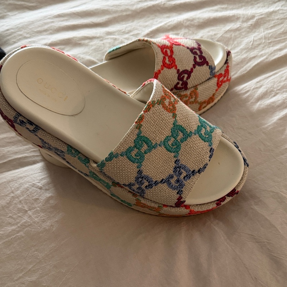 GUCCI Patterned Women's Slide Sandals